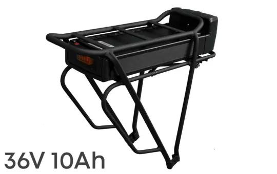Литиевый аккумулятор для электровелосипеда 36V 10Ah на багажник - фото 1